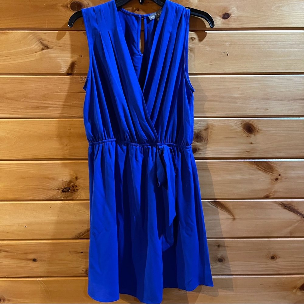 Midi deep blue dress